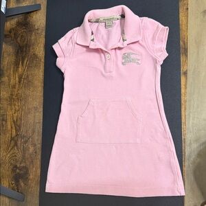 Burberry Light Pink Kids Polo Dress